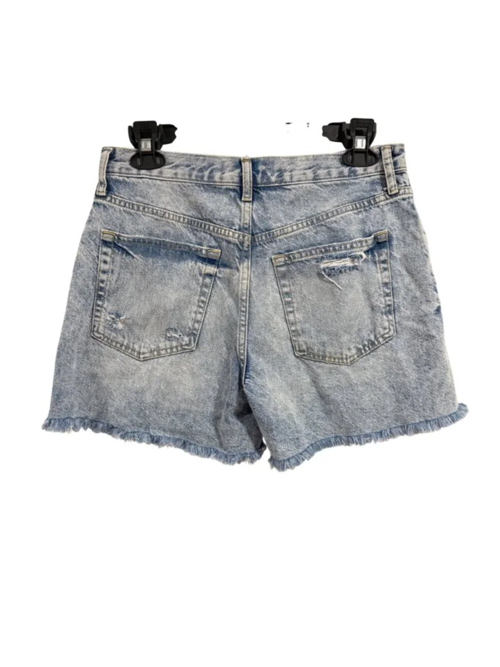 Free People We the Free Maggie Mid Rise Destressed Jean Shorts Size 28